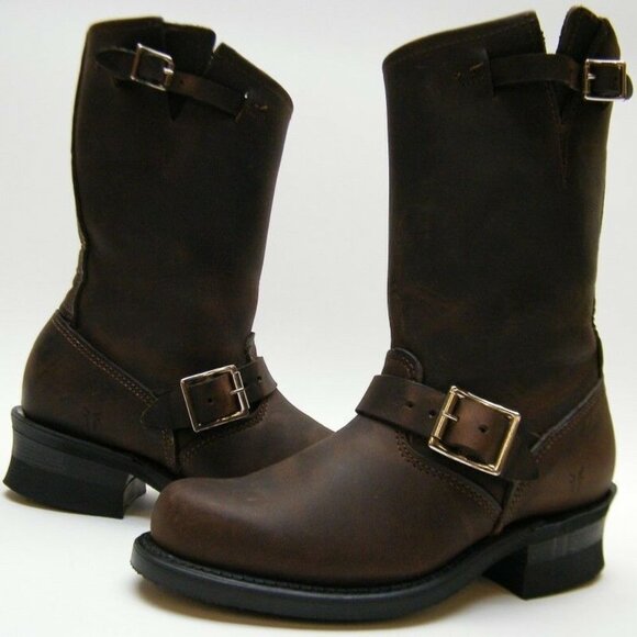 Frye Gaucho Engineer Buckle Boots